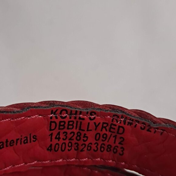 Dana Buchman Size 6M Billy Sandals Red Woven Braided Straps Cork Sole NWOT - Picture 14 of 15